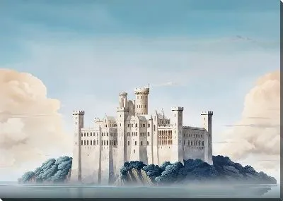 Картина маслом Замок №101