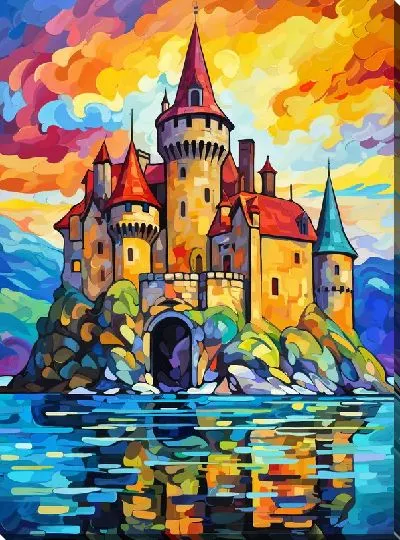 Картина маслом Замок №151