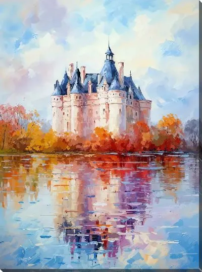 Картина маслом Замок №161