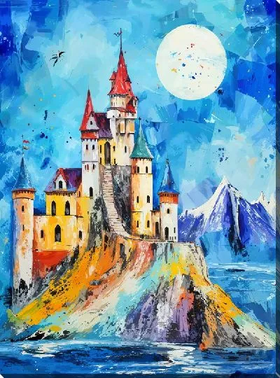 Картина маслом Замок №171