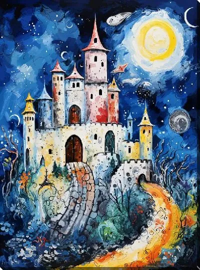 Картина маслом Замок №221