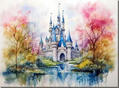 Картина маслом Сказочный замок №23