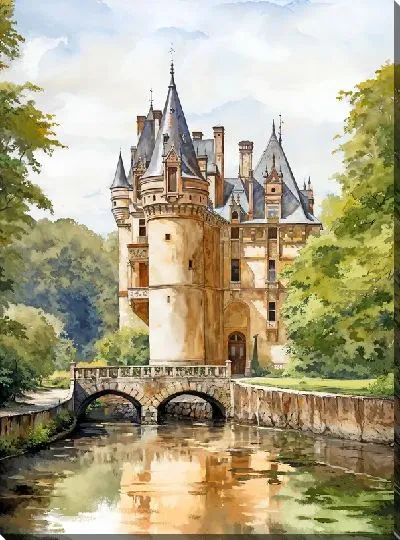 Картина маслом Замок №251