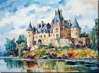 Картина маслом Замок №261
