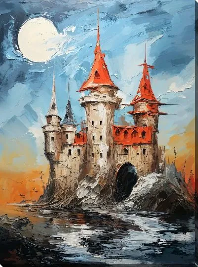 Картина маслом Замок №271