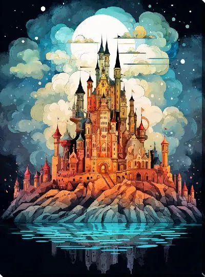 Картина маслом Сказочный замок №29