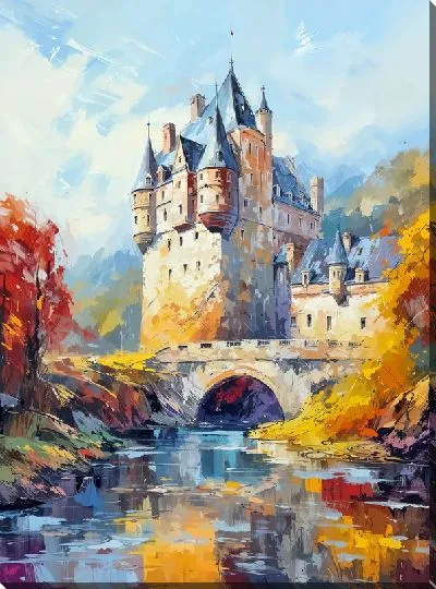 Картина маслом Замок №33