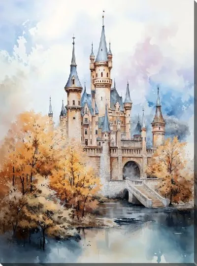 Картина маслом Замок №34