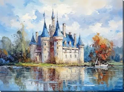 Картина маслом Замок №36