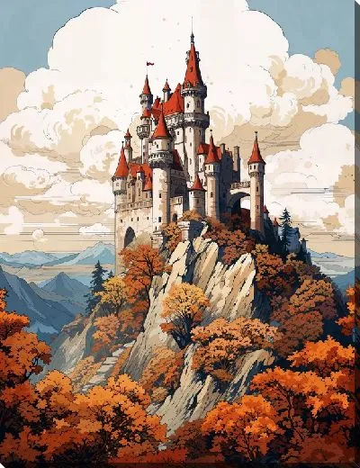 Картина маслом Замок №37