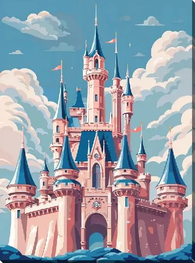 Картина маслом Сказочный замок №39