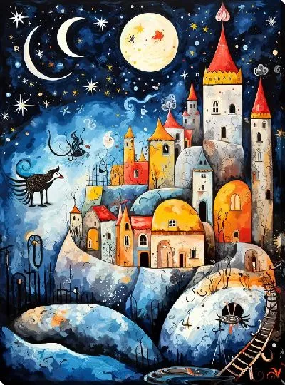 Картина маслом Замок №41