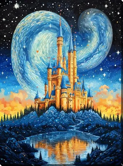 Картина маслом Сказочный замок №43