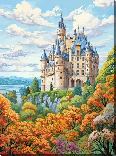 Картина маслом Замок №45