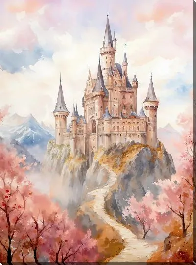 Картина маслом Замок №48