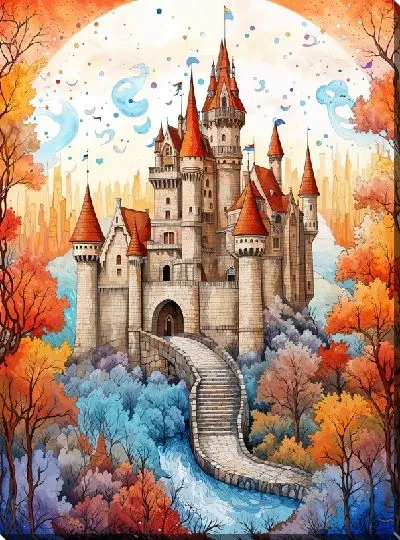 Картина маслом Сказочный замок №49