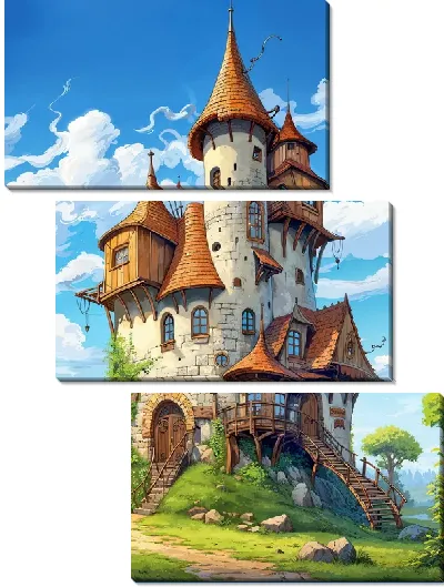 Модульная картина Сказочный замок №50