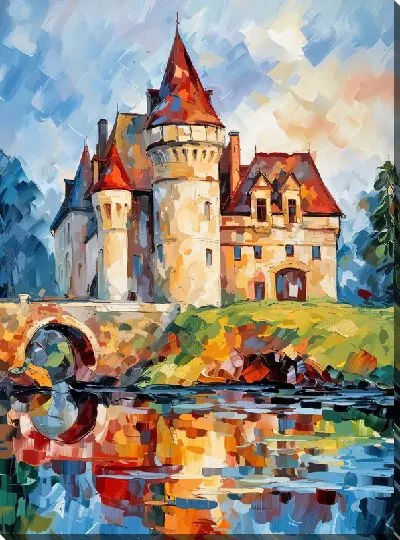 Картина маслом Замок №52