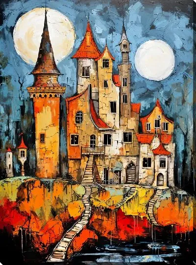 Картина маслом Замок №53