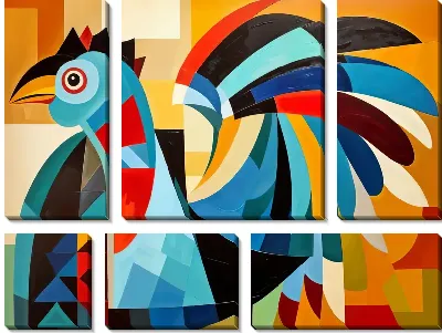 Модульная картина Индейка №1