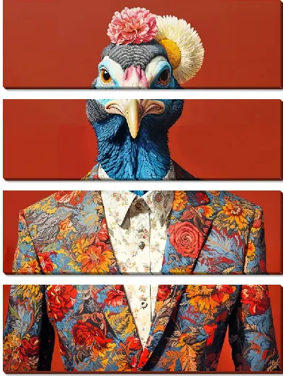Модульная картина Индейка №2