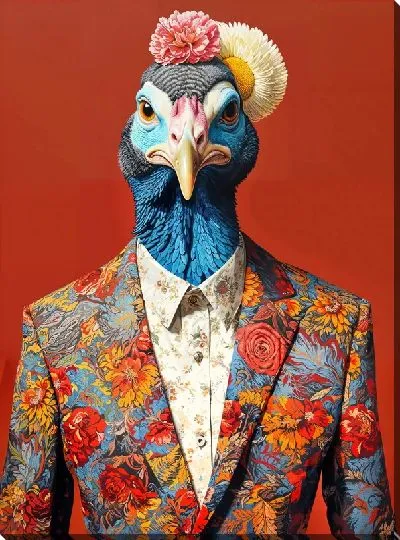 Картина маслом Индейка №2