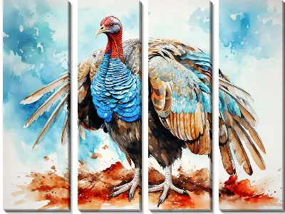 Модульная картина Индейка №5