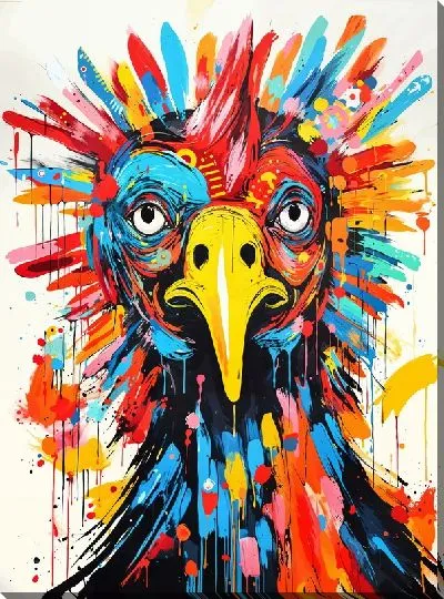 Картина маслом Индейка №6