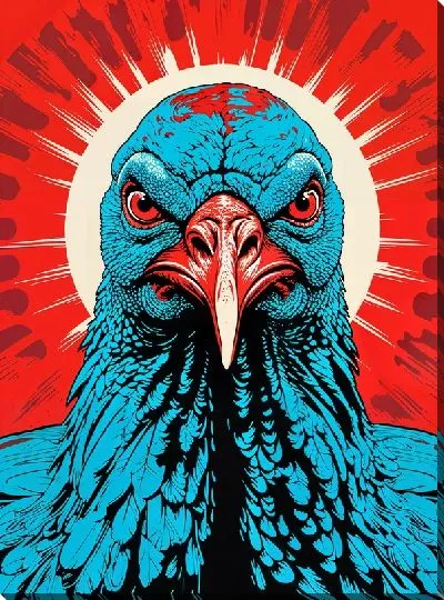 Картина маслом Индейка №10