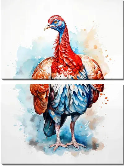 Модульная картина Индейка №12