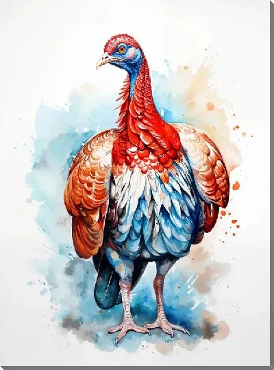Картина маслом Индейка №12