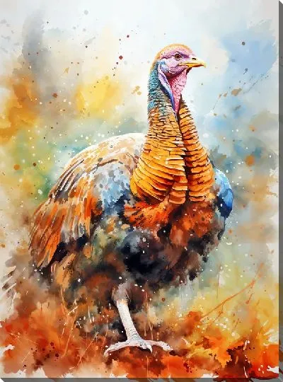 Картина маслом Индейка №14