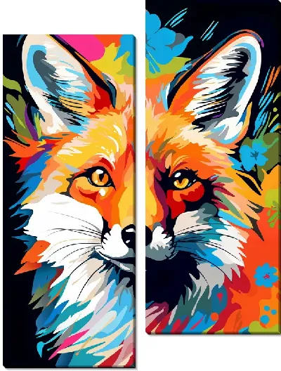Модульная картина Лиса №2