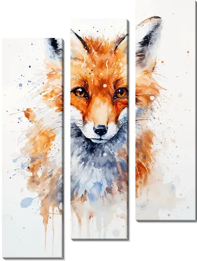 Модульная картина Лиса №3