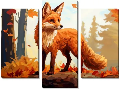Модульная картина Лисёнок