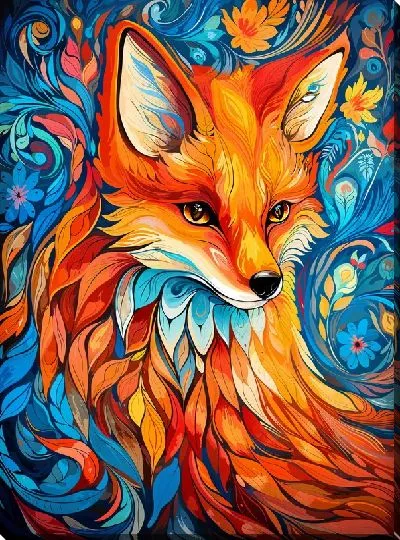Картина маслом Лиса №5