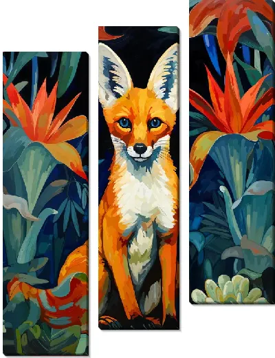 Модульная картина Лиса №8