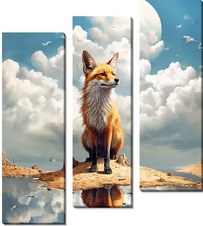 Модульная картина Лиса №10