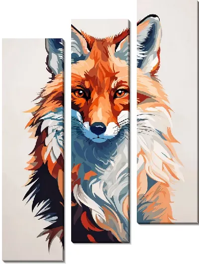 Модульная картина Лиса №11