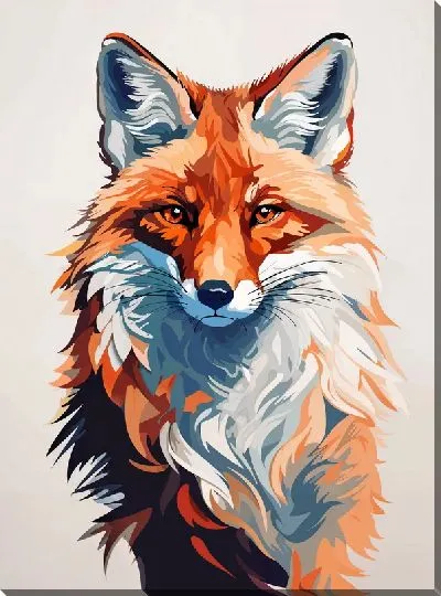 Картина маслом Лиса №11