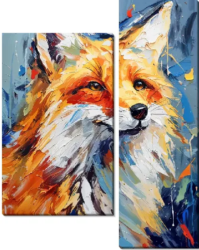 Модульная картина Лиса №12