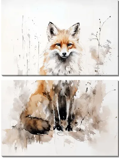 Модульная картина Лиса №14