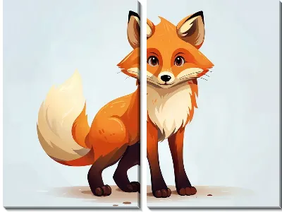 Модульная картина Лисёнок №2