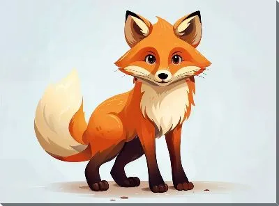 Картина маслом Лисёнок №2