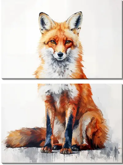 Модульная картина Лиса №17