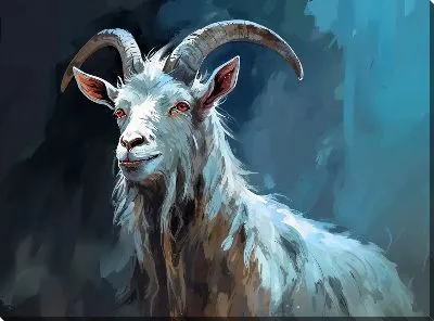 Картина маслом Козёл №2