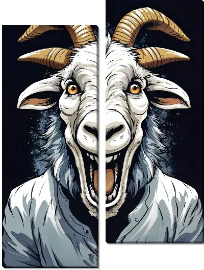 Модульная картина Козёл №3