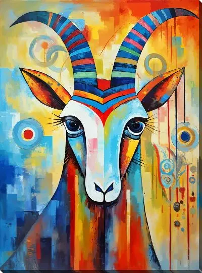 Картина маслом Козёл №6