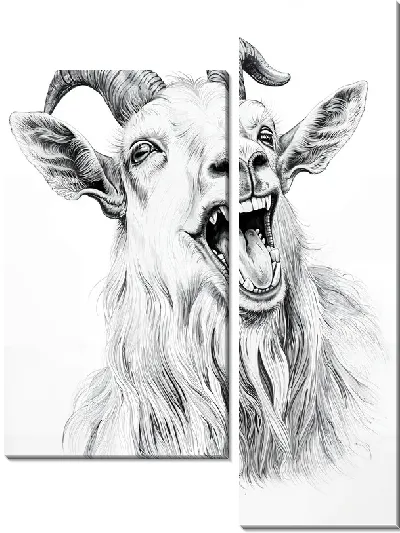 Модульная картина Козёл №8
