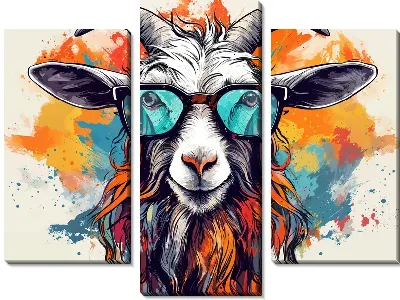 Модульная картина Козёл №9